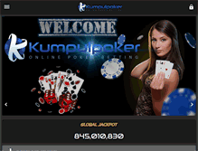 Tablet Screenshot of kumpulpoker.com